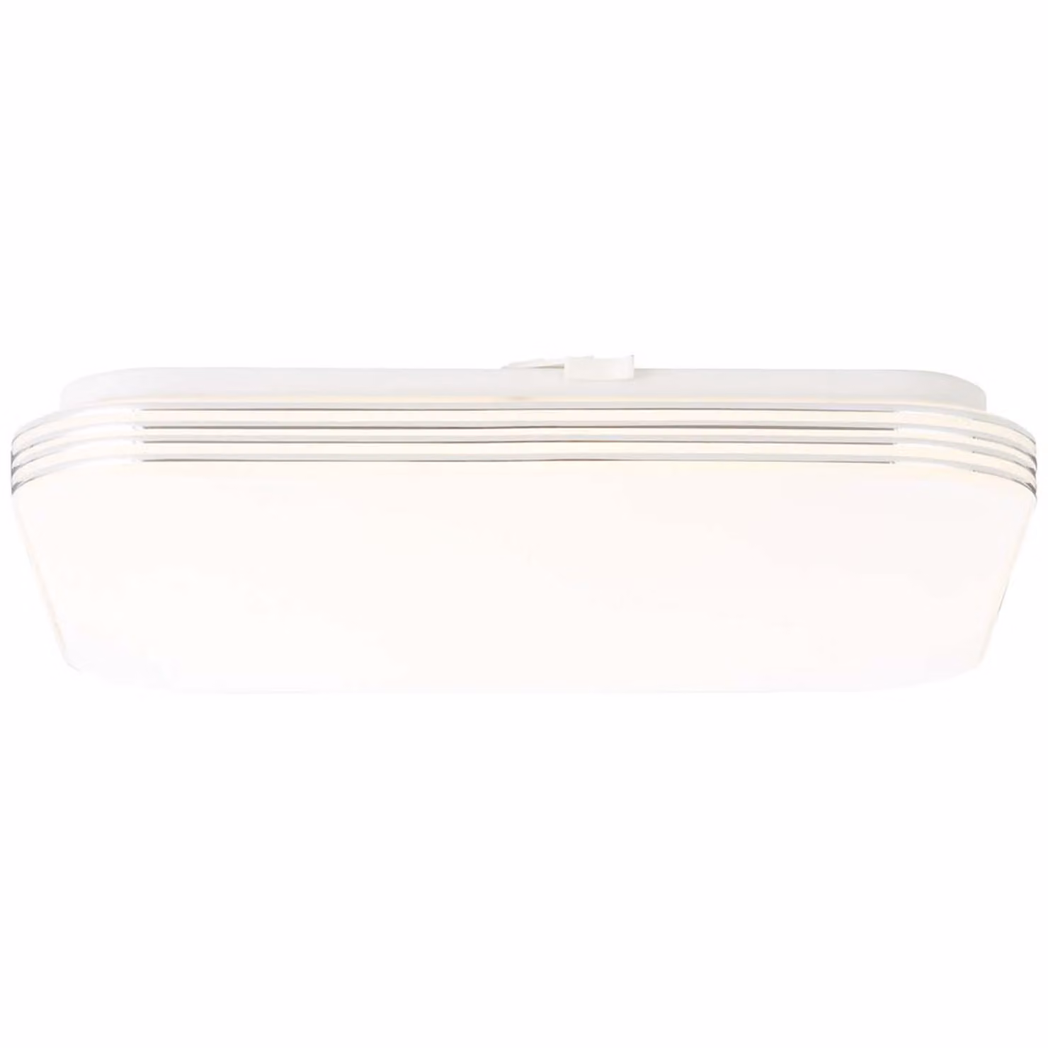 Brilliant G96964/05 Lampada da parete e soffitto Ariella, 34x34 cm, bianco/cromato