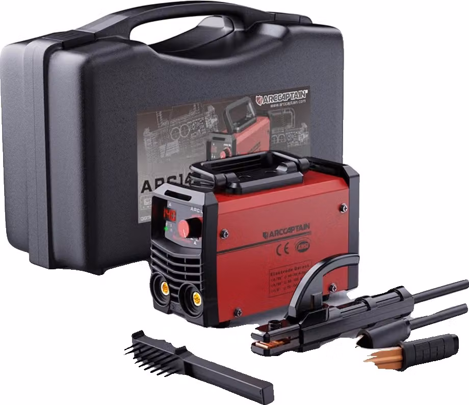 Saldatrice portatile, corrente regolabile 140A, design leggero, scatola di stoccaggio compatta