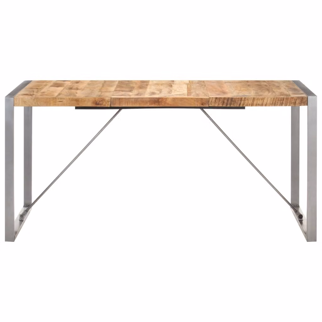 Tavolo da Pranzo 160x80x75 cm in Legno Massello di Mango