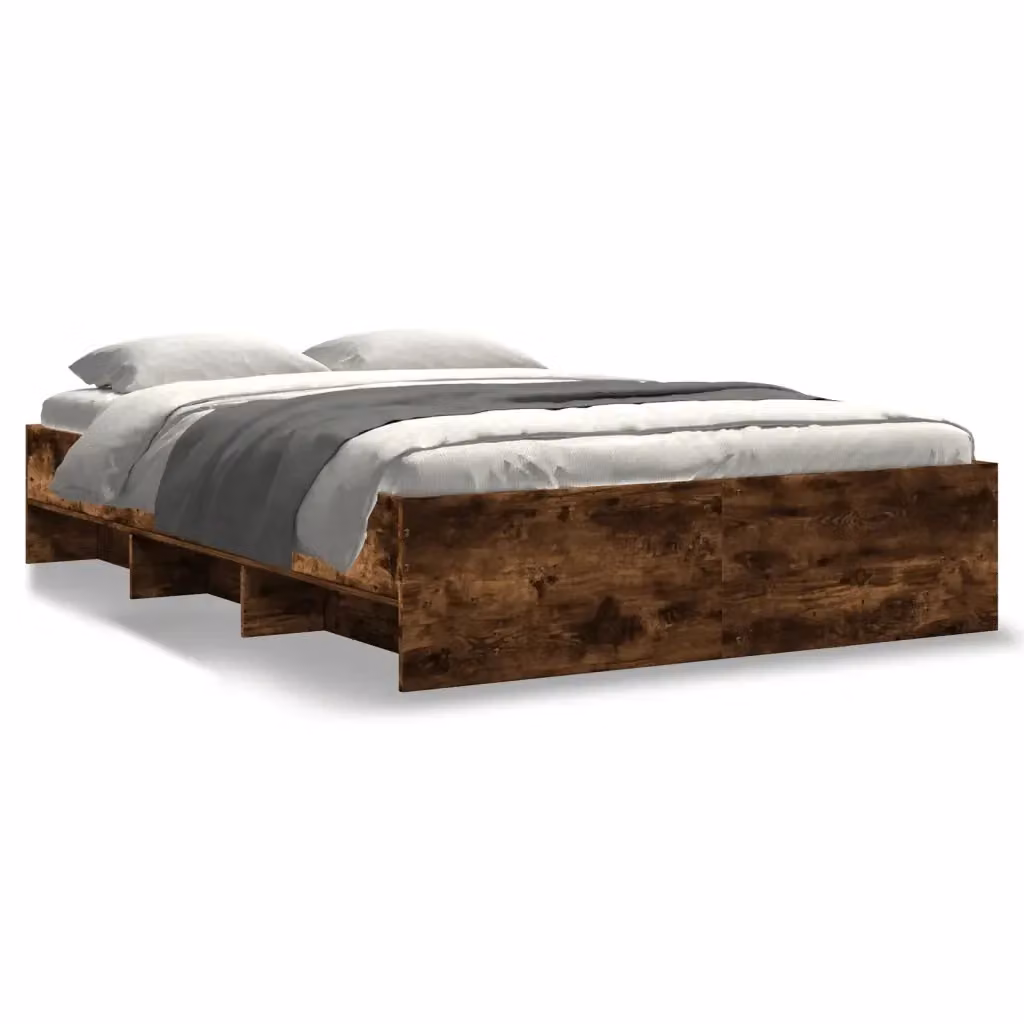Giroletto senza materasso vidaXL in legno color rovere fumo L: 120 cm, P: 200 cm – 2