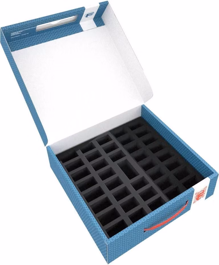 Contenitore Lagerbox LBBG075 per un massimo di 78 miniature, con imbottitura in schiuma