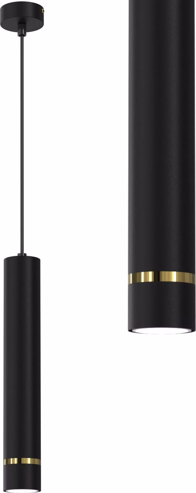 Lampada A Sospensione In Metallo Gu10 Led Sopra Il Piano Del Tavolo