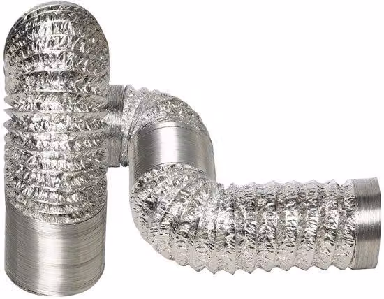 Tubo flessibile in alluminio 100 mm x 6 m per impianti di climatizzazione