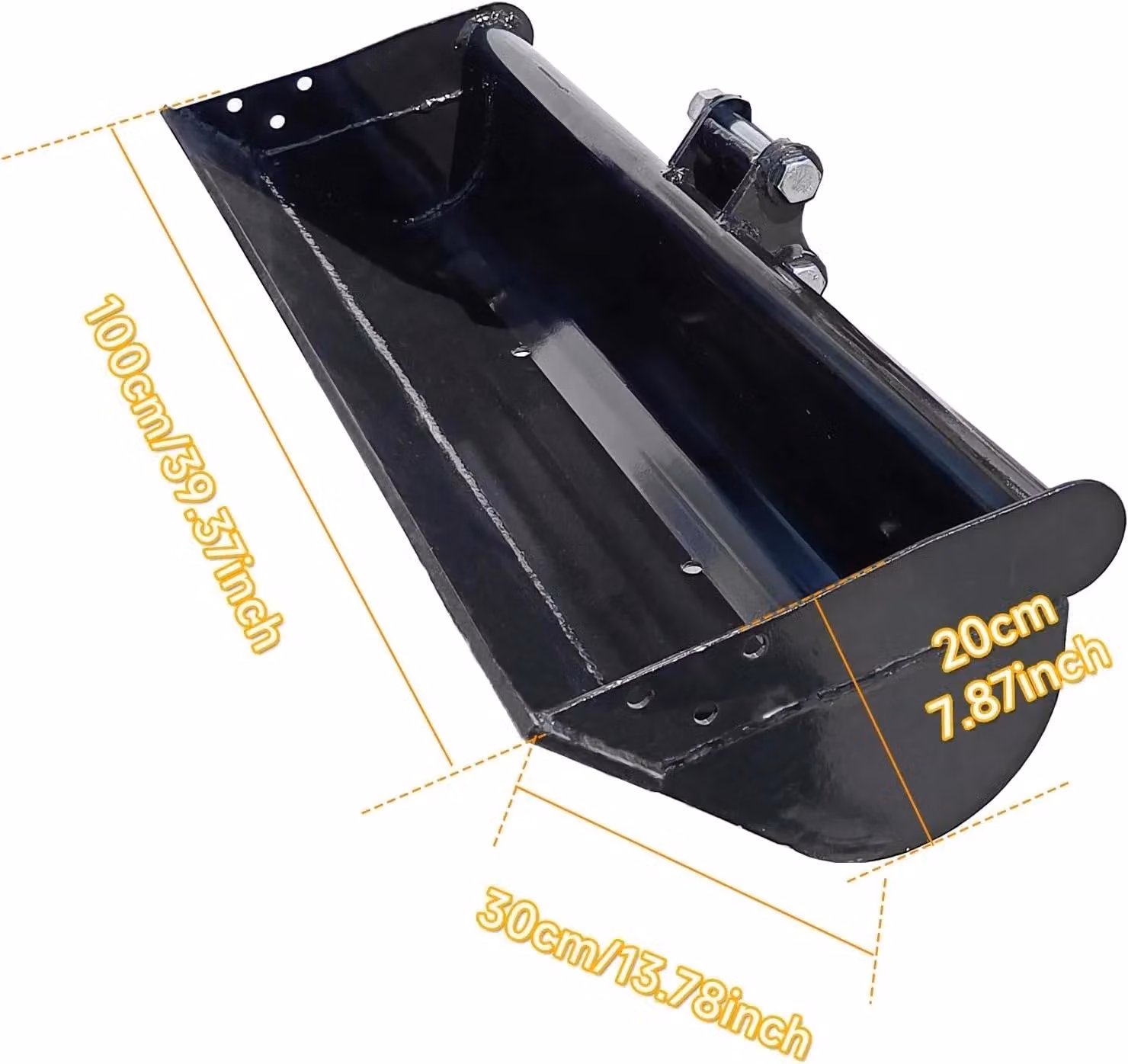 Pala livellatrice per miniescavatori - FLBUCKET5810 - Senza denti - 1000 mm - Adatta per miniescavatori da 0,8 a 1,5 tonnellate