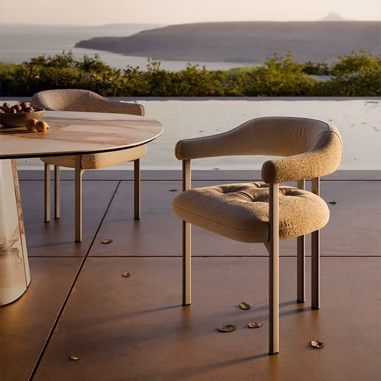 Sedia Greta Outdoor Cattelan Italia con braccioli