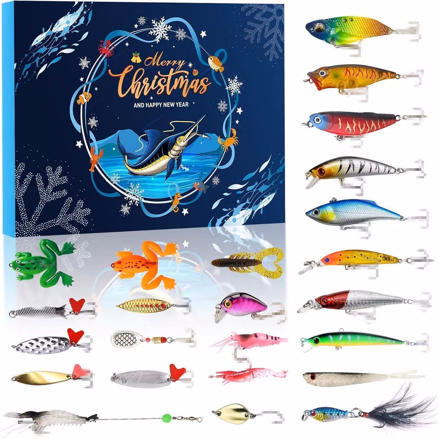 Calendario dell'Avvento 2025: Set "Angelköder" da 24 giorni, ideale per appassionati di pesca e papà