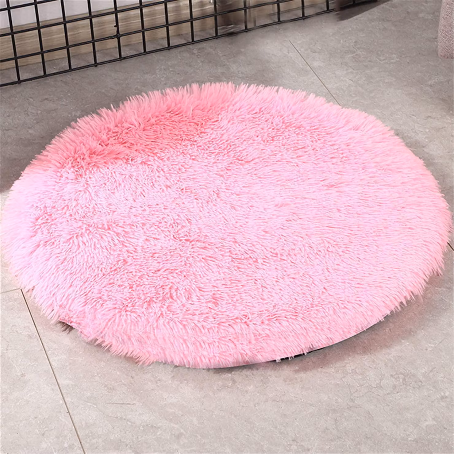 Tappetino per cani, cuccia per animali domestici, lavabile, rosa, diametro 60 cm