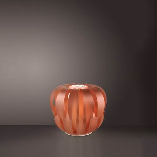 Lampada Ricaricabile Da Tavolo Polilux ® Rame 1 Luce Led D42Cm