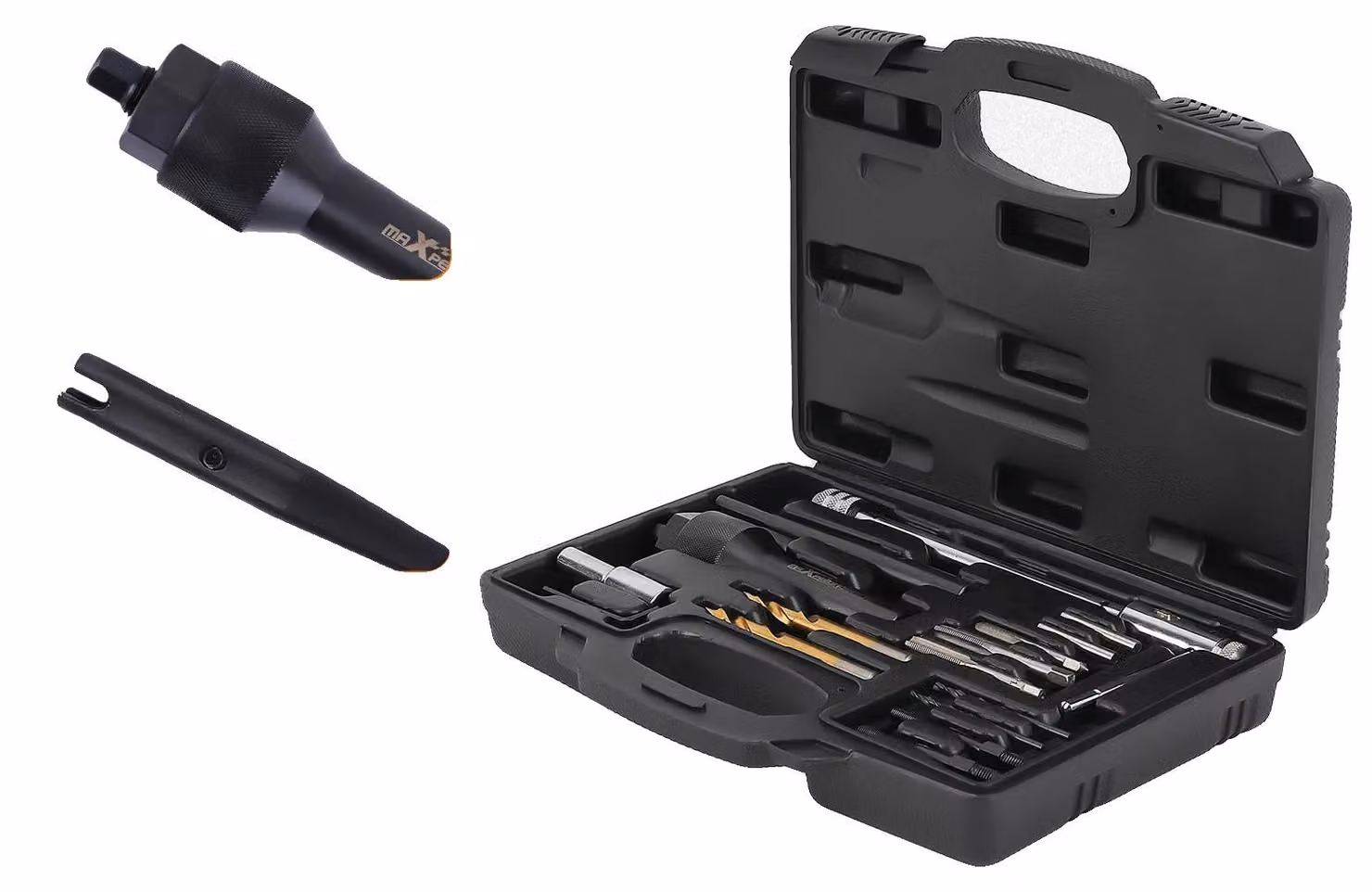 Set di strumenti per la rimozione delle candele di accensione, realizzato in acciaio, compatibile con viti M8 e M10, adatto per la rimozione delle candele di accensione, design efficiente per l'estrazione, conforme agli standard industriali
