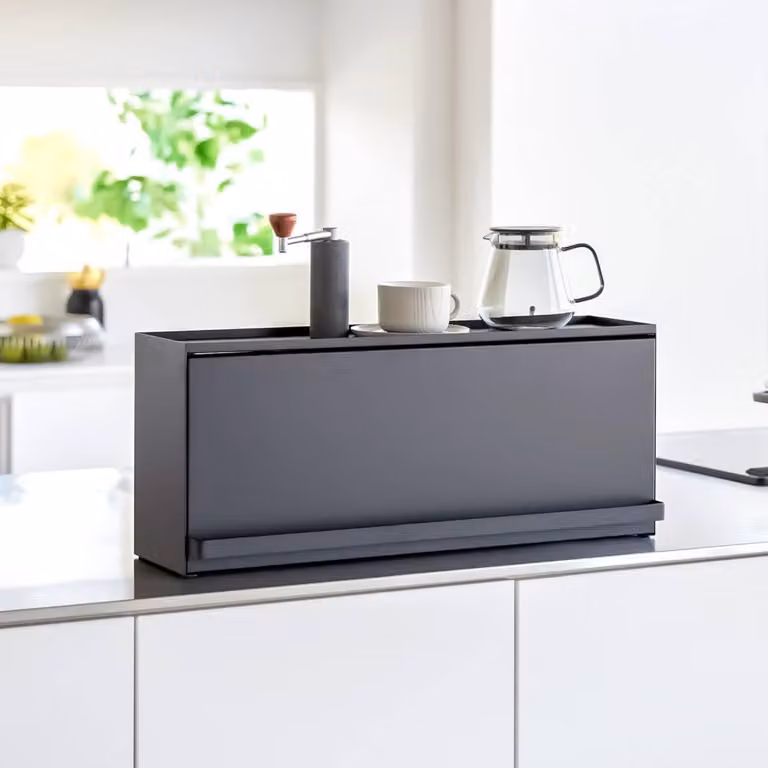 Yamazaki scaffale cucina organizzatore scaffale verticale metallo 60x25x17cm nero