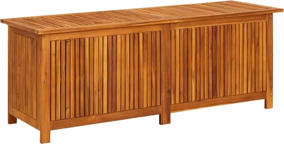 Contenitore da Giardino 150x50x58cm in Legno Massello di Acacia