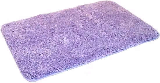 Tappeto Kinzler in microfibra viola, antiscivolo e compatibile con riscaldamento a pavimento, L 70 cm x P 120 cm x H 1 cm