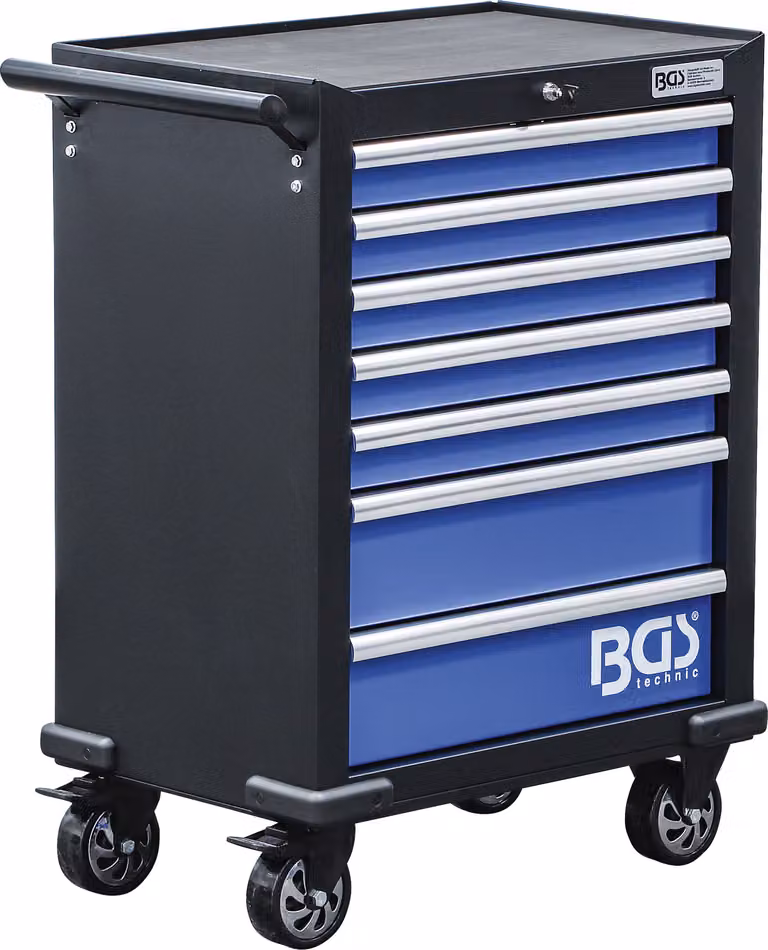 BGS Carrello da officina 7 cassetti vuoto - 4204