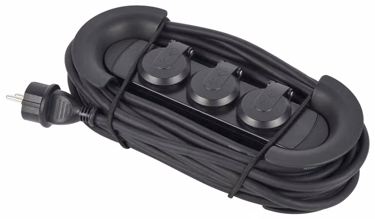 Electraline 30925, ciabatta multipresa, impermeabile, professionale, per uso esterno, con protezione