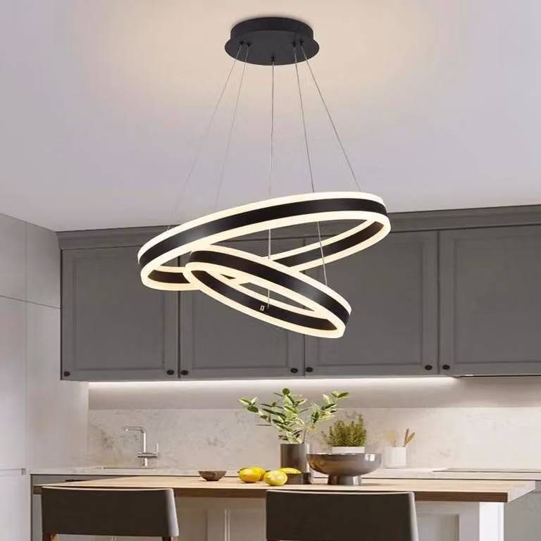 Lampada a sospensione LED con telecomando, 135W