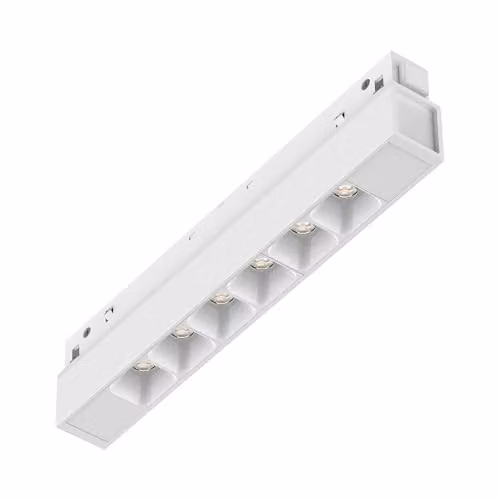 Supporto Lineare Binario Ego Alluminio Bianco Led 7W 3000K Luce Calda 1-10V
