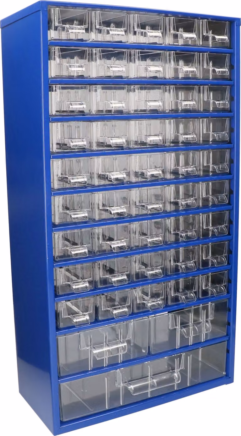 KOTARBAU® Cassetta per officina con cassetti 306x551x155 Cassetta di smistamento 45K2M1G Magazzino per minuteria in metallo