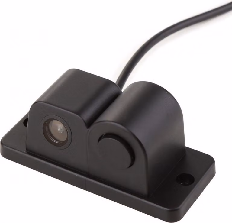 2 In 1 telecamera con sensore di parcheggio Kit auto restituisce Backup retrovisore nero