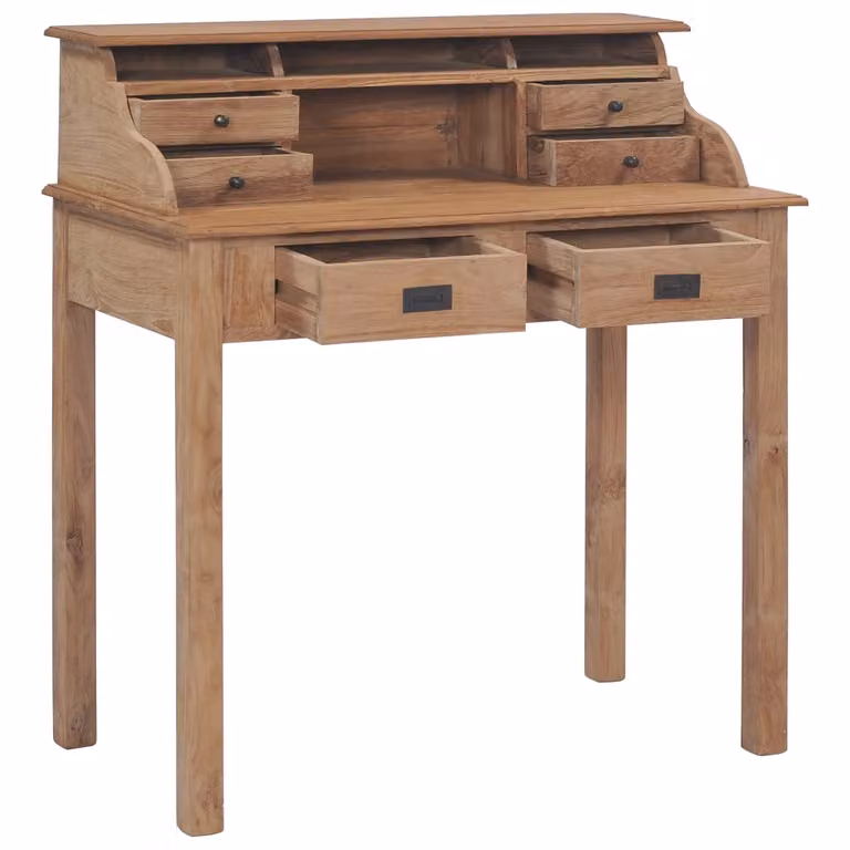 Scrivania 90x50x100 cm in legno massiccio di teak