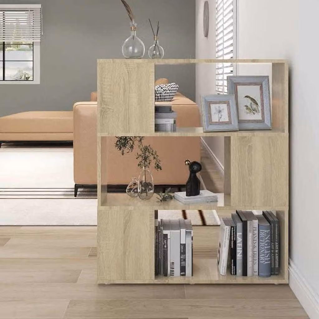 Libreria/Divisorio vidaXL in Rovere Sonoma, L/P/H: 80 x 24 x 94 cm
