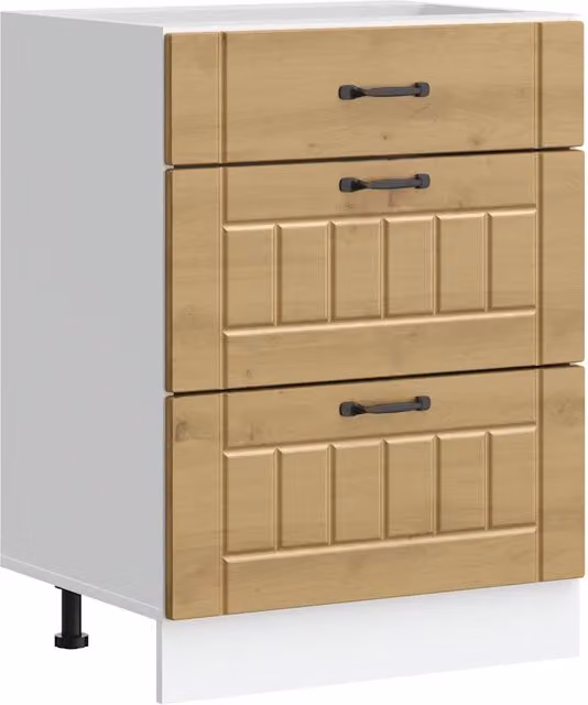 Armadio da cucina moderno ampio spazio di archiviazione 60 x 46 x 81,5 cm in legno multistrato rovere artigianale 02_0050497