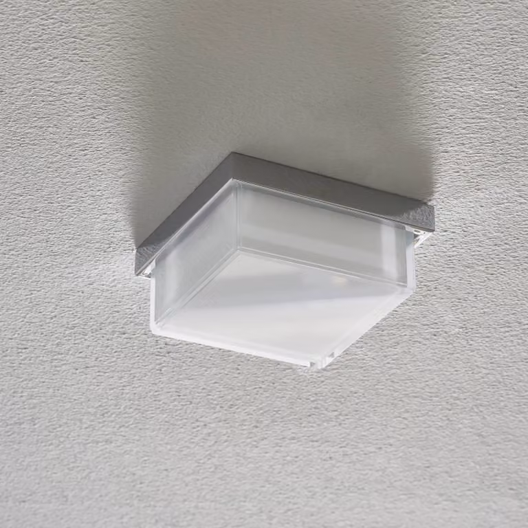 Helestra Plafoniera a LED Cosi, dimmerabile, Cromo / Argento, Corridoio, Metallo, Moderno, Plafoniera LED