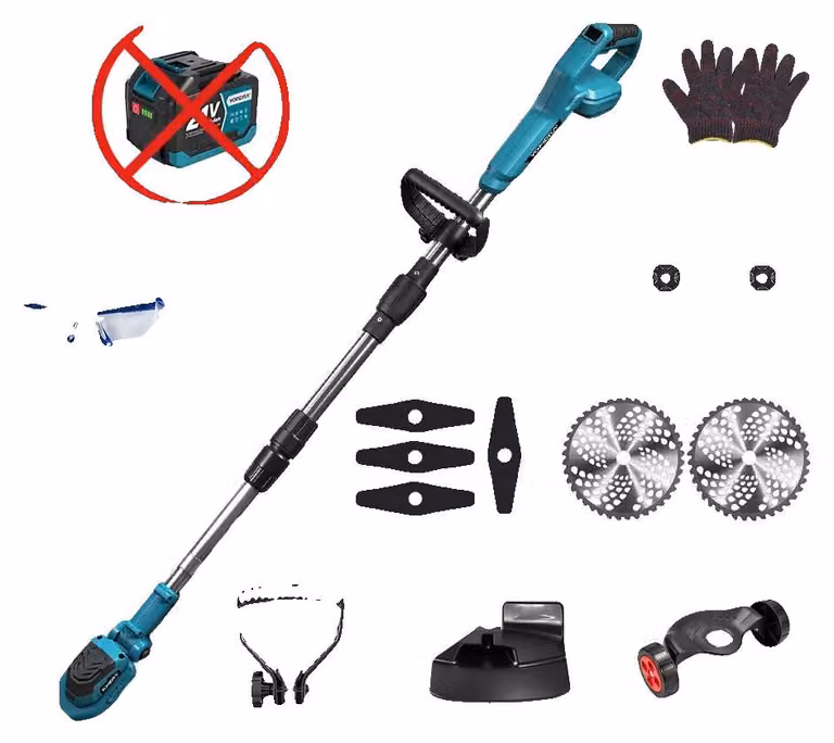 Tagliaerba elettrico, motore brushless, comfort senza fili, senza batteria