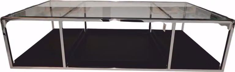 Casa Padrino tavolino argento/nero 160 cm - Mobili Soggiorno