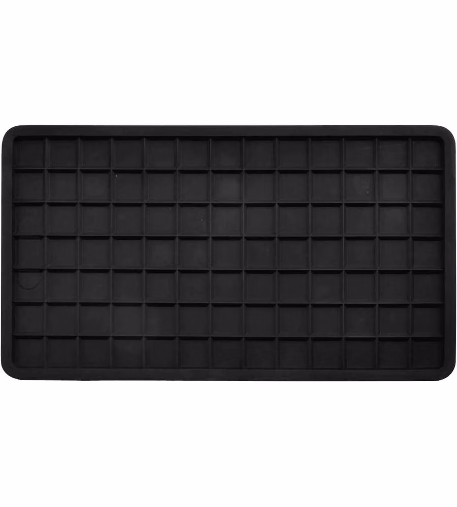 Home Tappetino Appoggio Ferro da Stiro Nero 24x13,5 cm Silicone Termoisolante