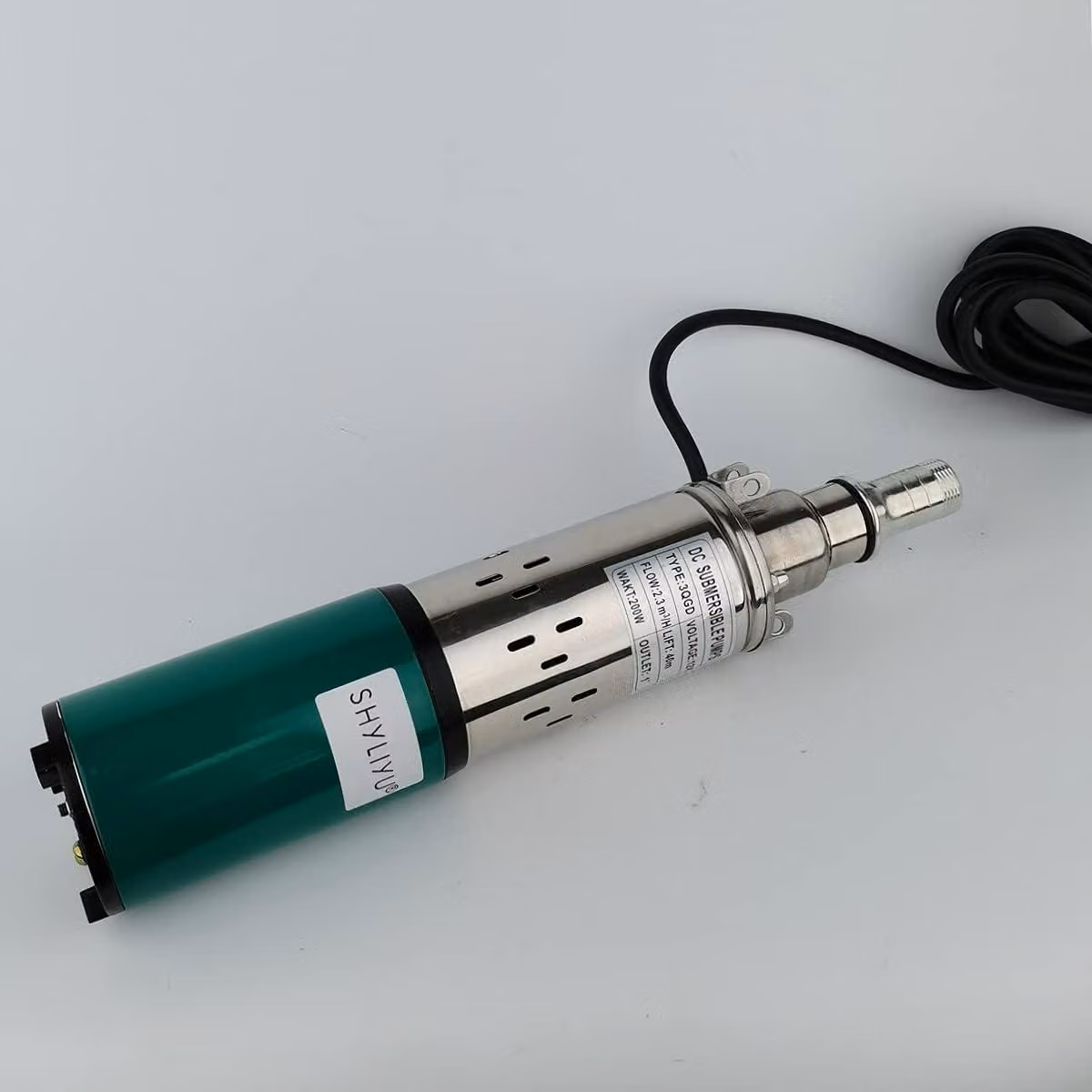 Pompa solare per acqua – Pompa solare per irrigazione – 12V, 200W – Portata massima: 40 metri