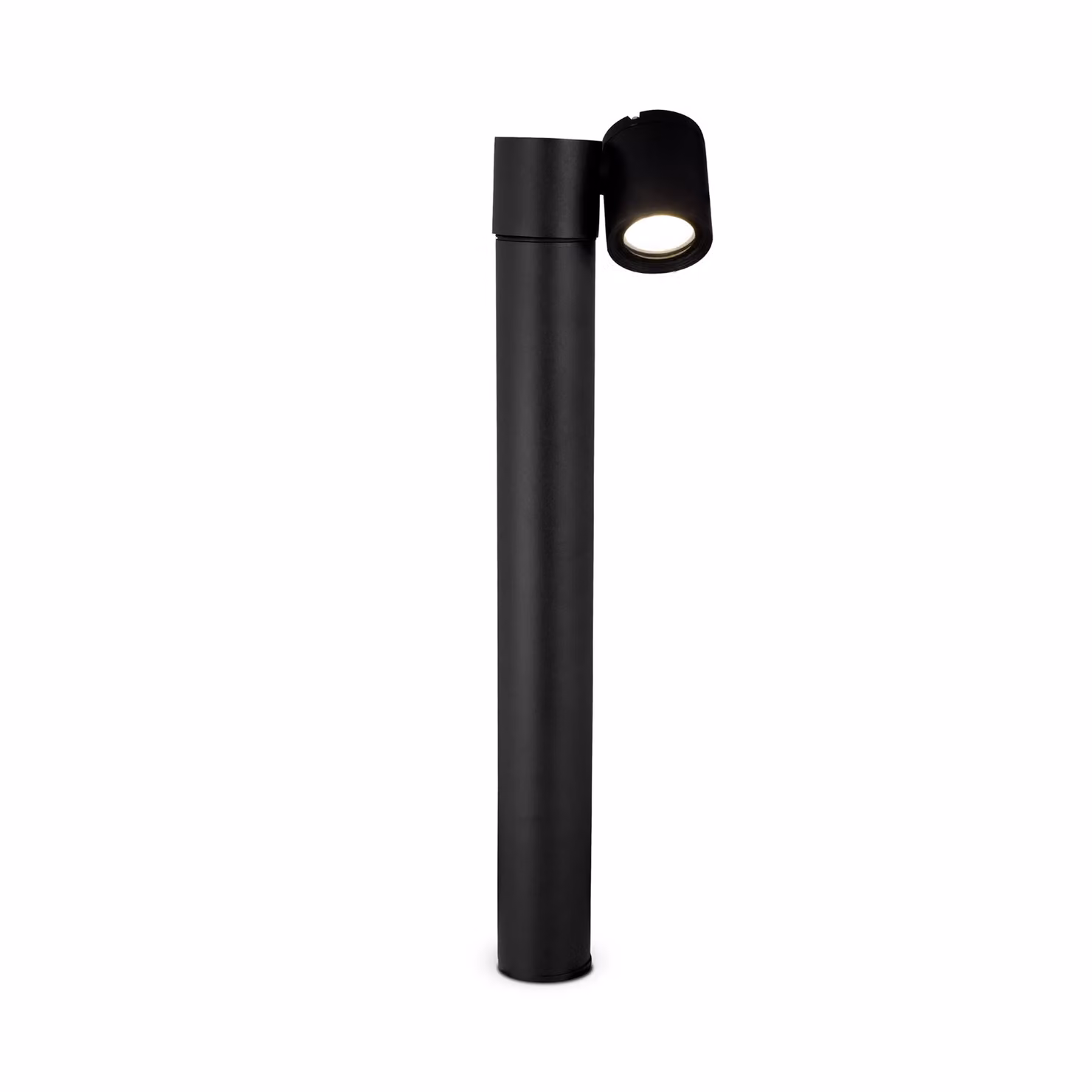 Lampione Per Esterno Moderno Alluminio Nero 1 Luce Gu10 50W Ip54