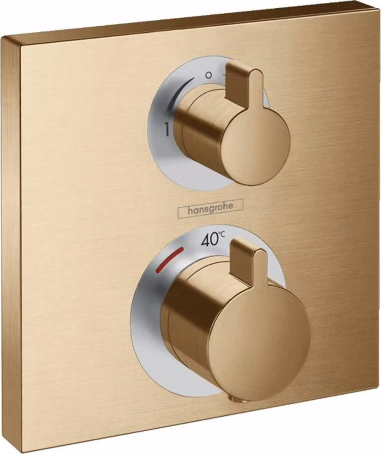 HG termostato da incasso Ecostat Square ready set 2 consumatori BBR