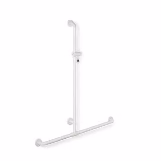 Corrimano doccia Serie 801 verticale 1100 mm orizzontale 962 mm giallo senape
