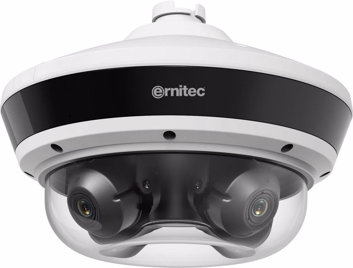 Ernitec 0070-08128, telecamera di sicurezza IP, per interni ed esterni, con cavo, montaggio a soffitto/su palo, bianca, in metallo