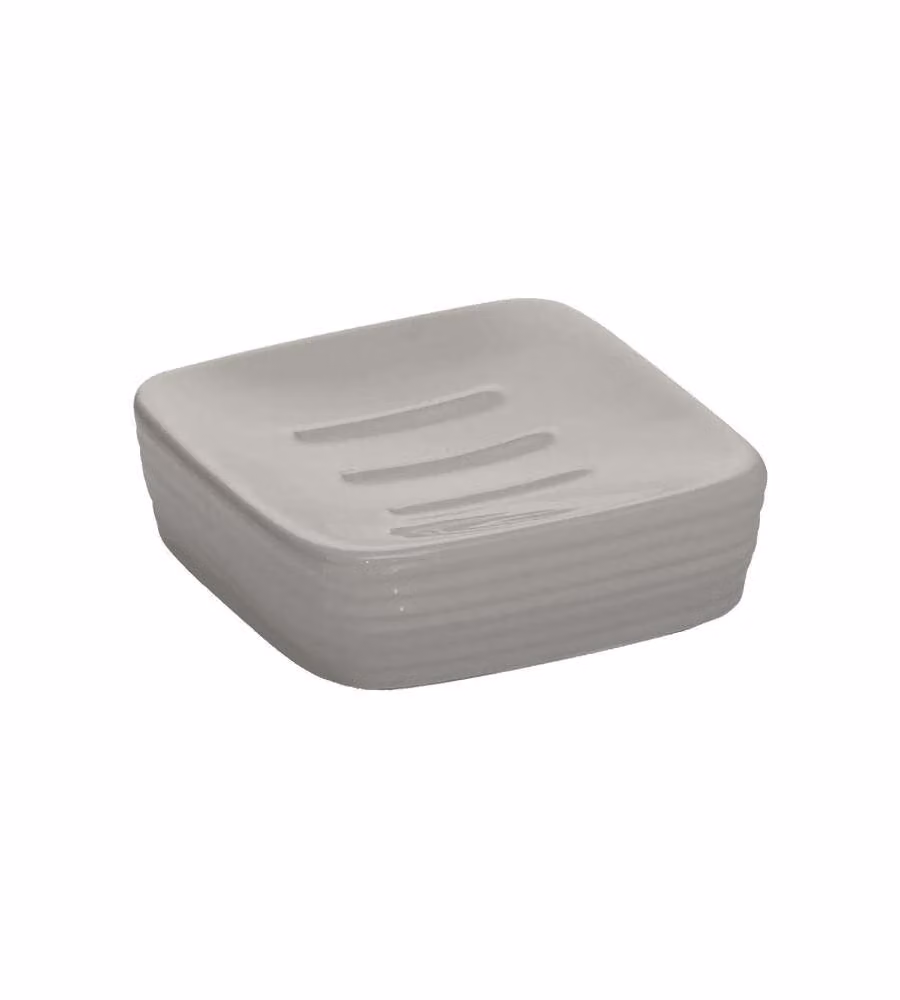 Gedy Porta Sapone Kelly beige 10x10 cm ceramica quadrato arredo bagno