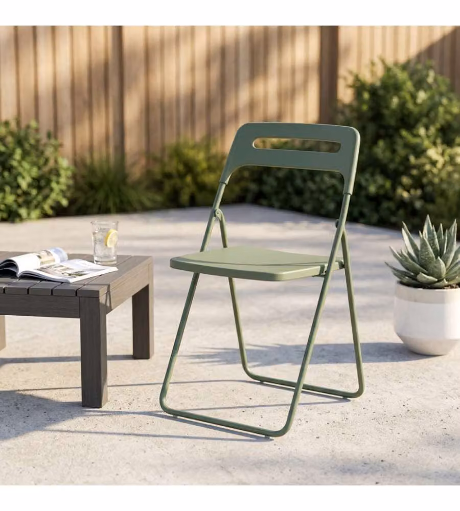 Cosma Sedia impilabile Verde 40x43x78 cm in polipropilene senza braccioli