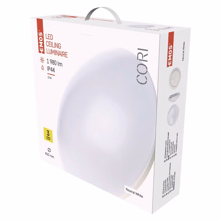 EMOS Apparecchio LED CORI 41 cm, 22 W, bianco neutro, IP44, ZM3403
