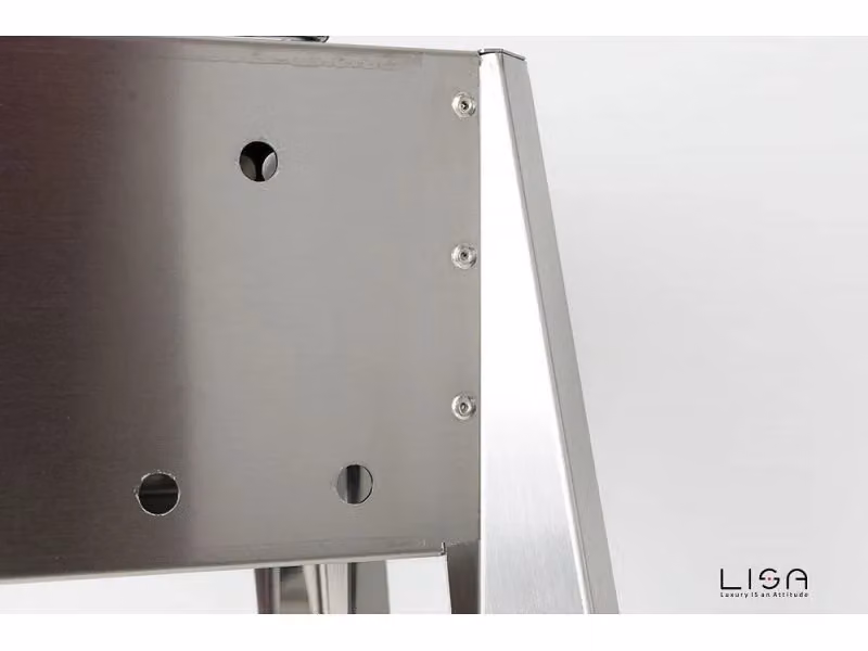Barbecue a carbone Lisa Miami 1200 in acciaio inox color argento per arrosticini – 2