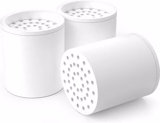 filtro doccia a 20 strati confezione da 3 cartucce filtranti di ricambio - filtro acqua doccia anticalcare - rimozione cloro fluoruro