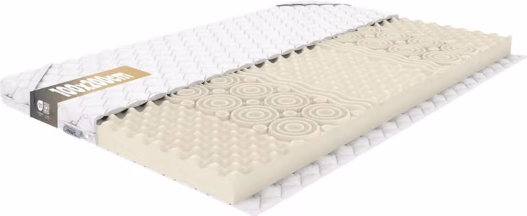 REM-SEN Coprimaterasso Coprimaterasso 100x200 cm, altezza 7 cm, grado di rigidità 4 (H4) Coprimaterasso rigido in schiuma di poliuretano con profilo massaggiante, rivestimento a membrana a tre strati. Per divani e letti, Oeko-Tex