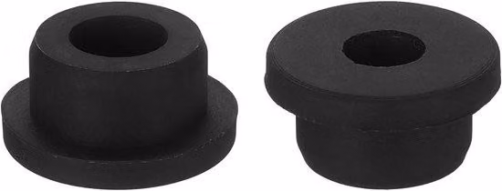 Passacavi - 2 pezzi in gomma per diametro interno di 12 mm - Nero - Protezione dei cavi