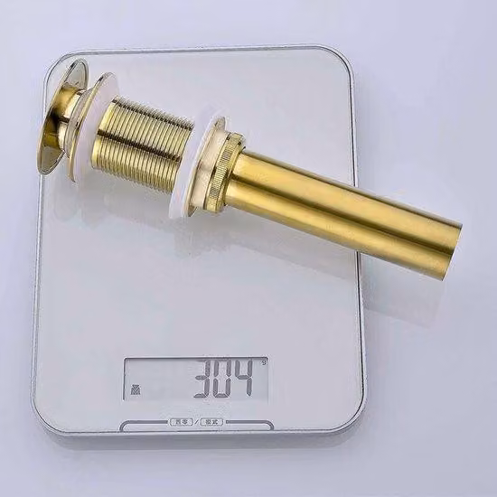 Tappo a scatto per vasca da bagno e doccia, color oro, per il bagno
