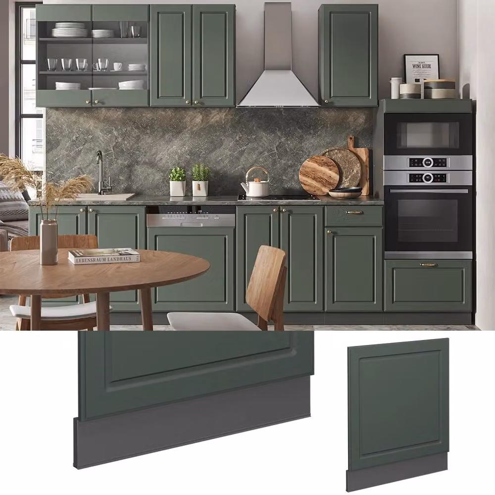 Pannello frontale Vicco Fame-Line Verde-oro rustico e Antracite, Larghezza: 60 cm – 2