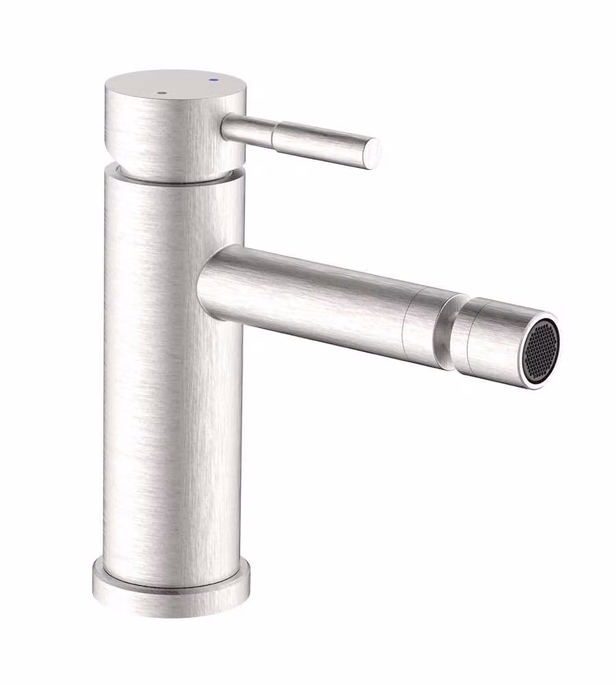 IDRO-BRIC Miscelatore Bidet Antea Acciaio Spazzolato 1 Leva Monocomando