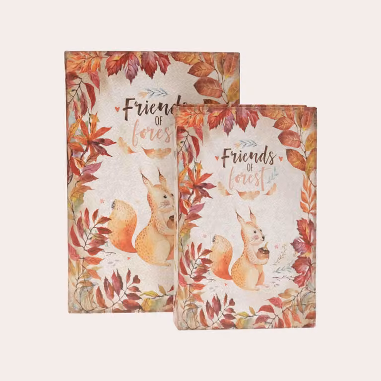KEYHOMESTORE | Set di Due Scatole Libro in MDF