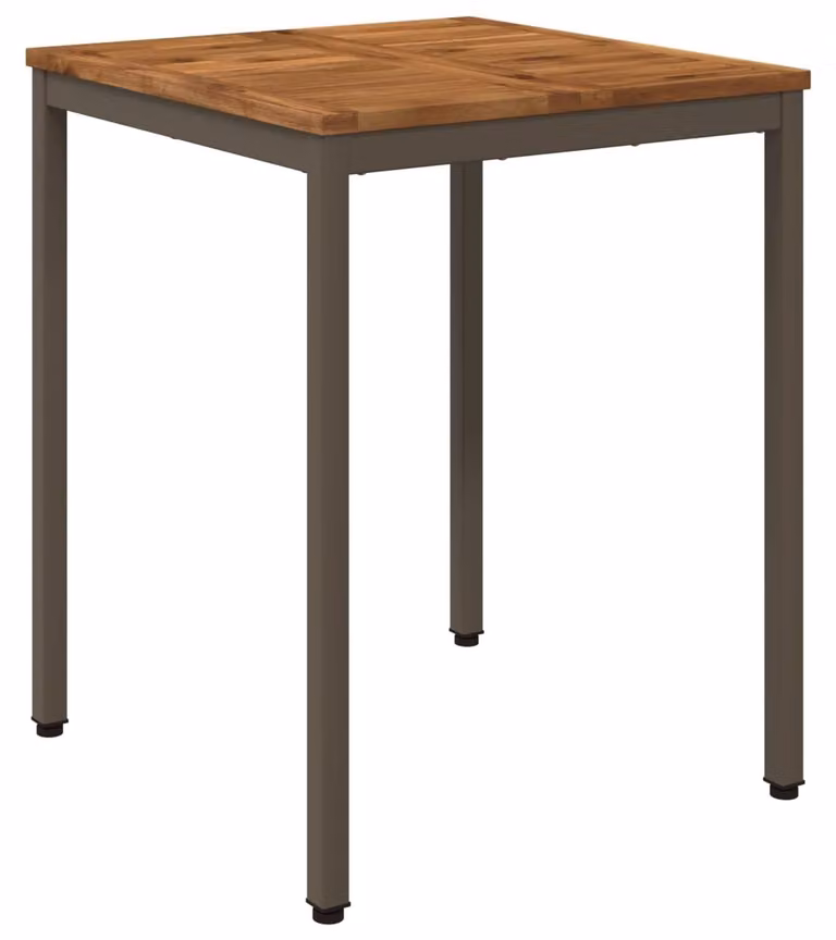Tavolo da giardino in legno massello, dimensioni 60x60,5x75 cm
