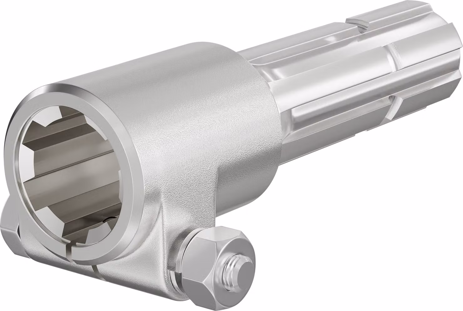 Albero cardanico, boccola PTO 160 mm con supporto albero scanalato 1 3/8" Z6 per albero di uscita 1 3/8" Z6 trattore