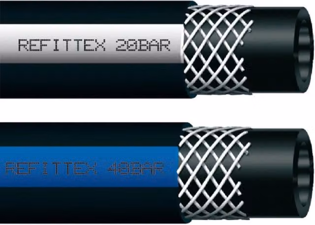 Tubo per irrorazione ad alta pressione Fitt Refittex nero 40 bar Ø 10 x 16 mm, lunghezza 100 m