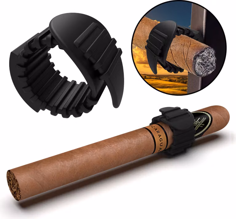 INF Clip Portasigari Magnetico in Silicone - Nero, Uso Esterno