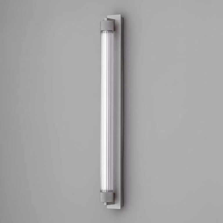 OLEV Applique da parete Charmer, Alluminio / Grigio / Zincato, Bagno, Metallo, Applique
